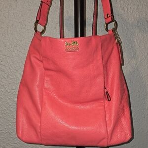 Coach Coral Leather Shoulder Bag